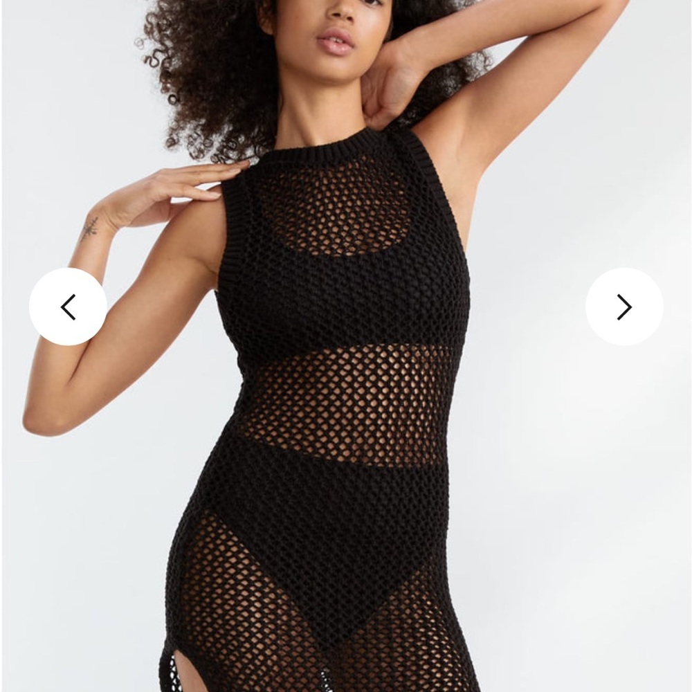 Beach Riot Black Holly Swim Coverup